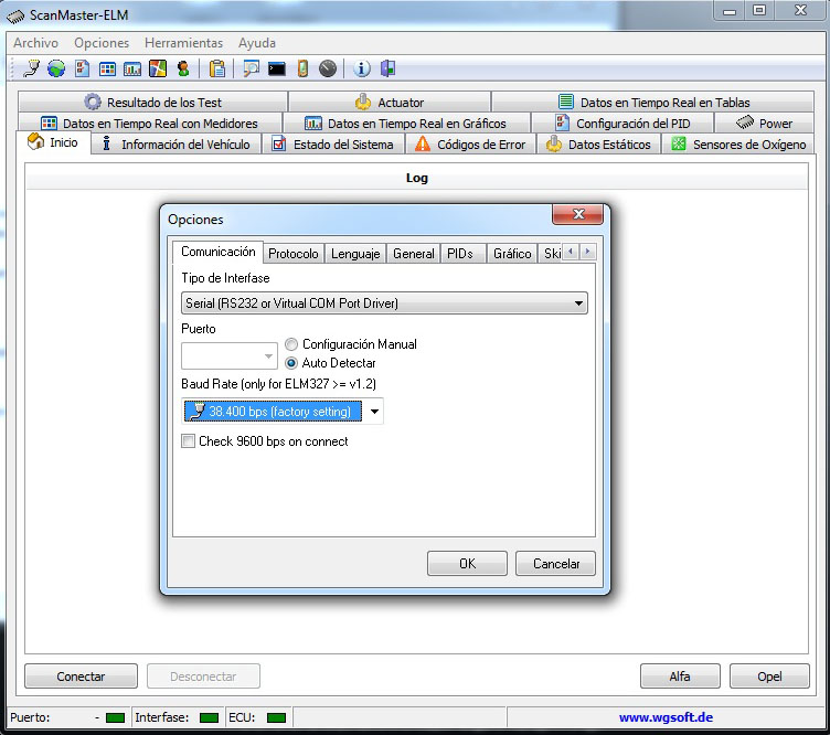 scanmaster elm327 software